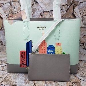 #bagsavenue FAST SHIPPING Multi Rock Center Large Tote Wristlet Kate Spade